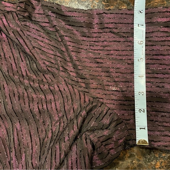 NWT ModCloth Sheer Metallic Button Down Blouse - Picture 5 of 5